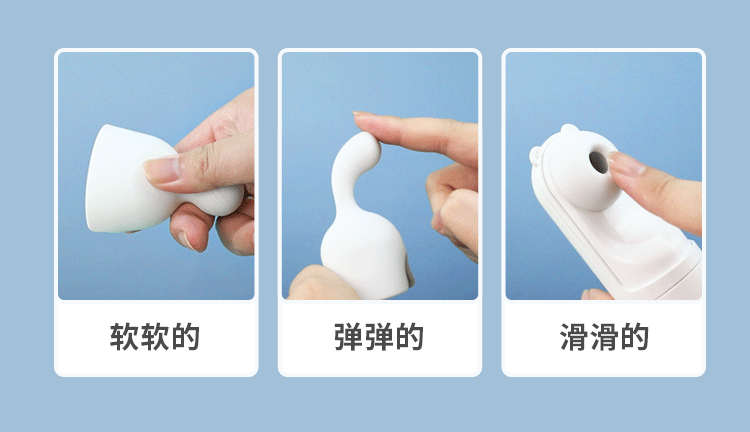Sextoys Pure Solo Panda Cute B hút rung 3 đầu thay thế hàng đầu