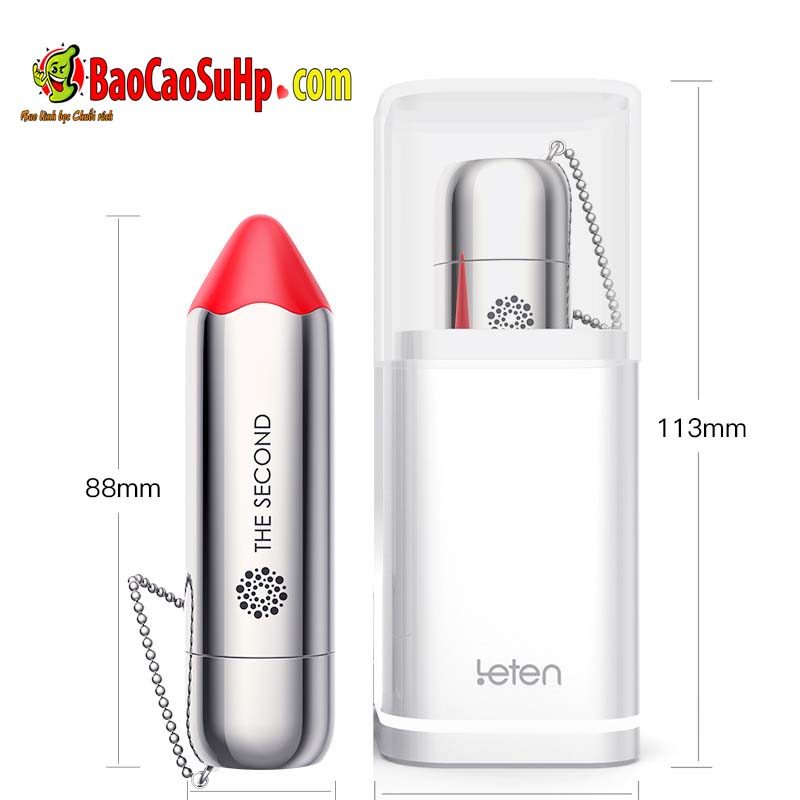 Sextoys Leten ZZ50 Thunder Silver Son Rung Cao Cấp Khử Khuẩn