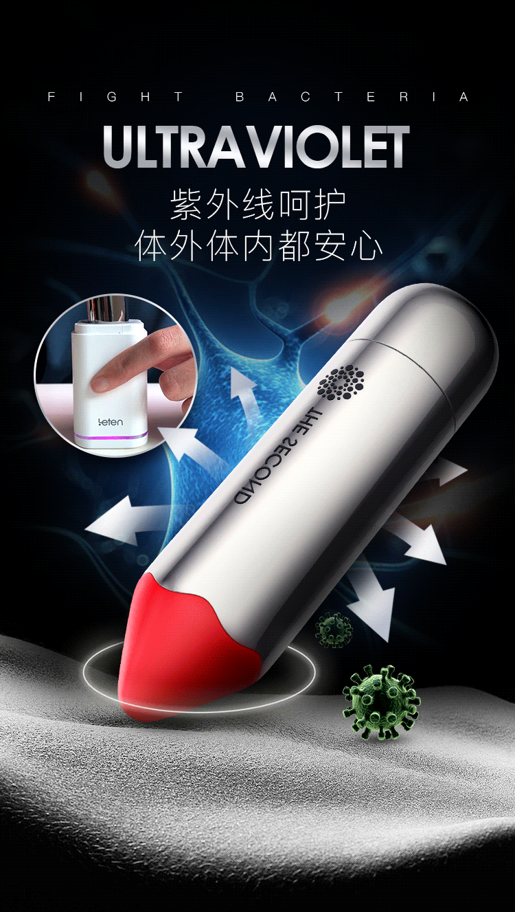 thoi son rung Leten Thunder Shilver 16 - Sextoys son rung cao cấp Leten ZZ50 Thunder Shilver khử khuẩn