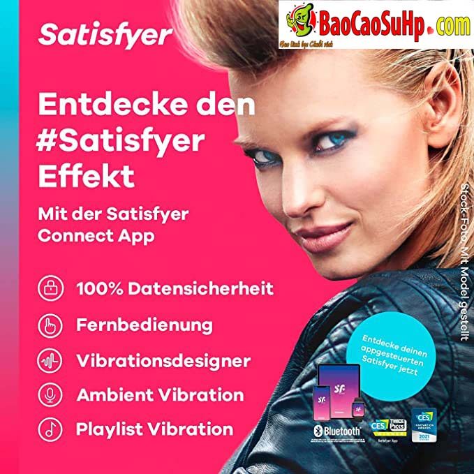 Máy rung Satisfyer Curvy 3+ điều khiển App kích thích cực mạnh