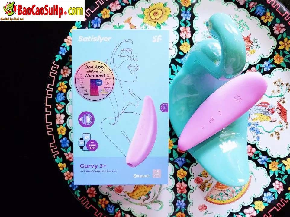 may rung kich thich Satisfyer Curvy 3 App Controlled 9 - Máy rung kích thích xung không khí Satisfyer Curvy 3+ App-Controlled