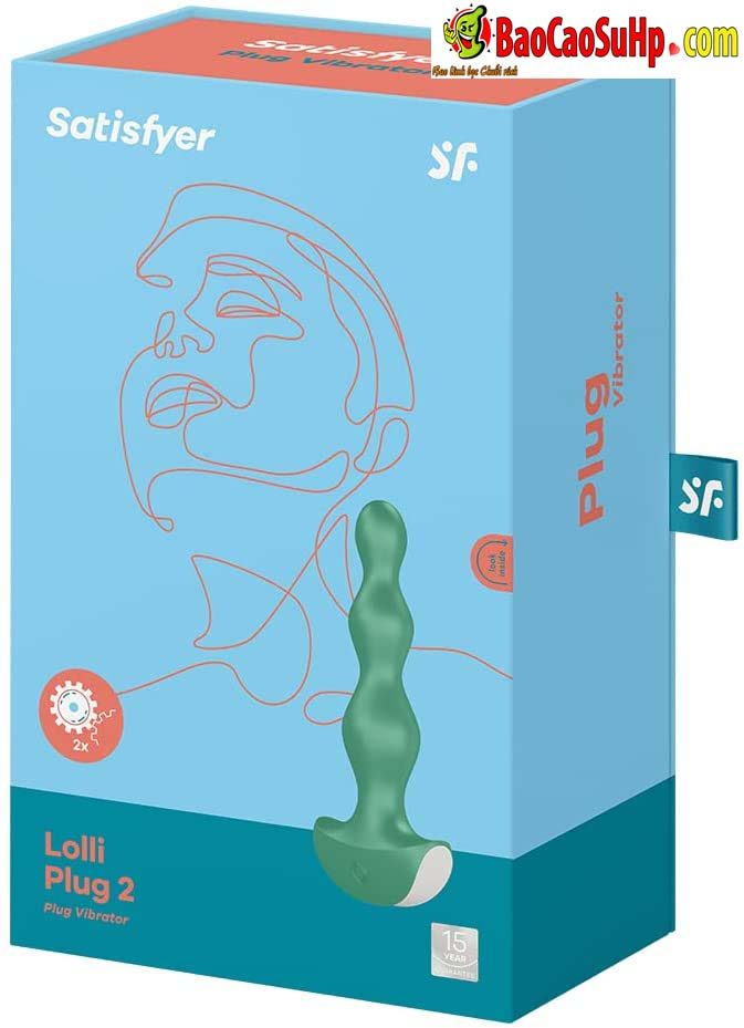Sextoys 2in1 rung hậu môn âm đạo Satisfyer Lolli Anal Plug 2 mạnh 