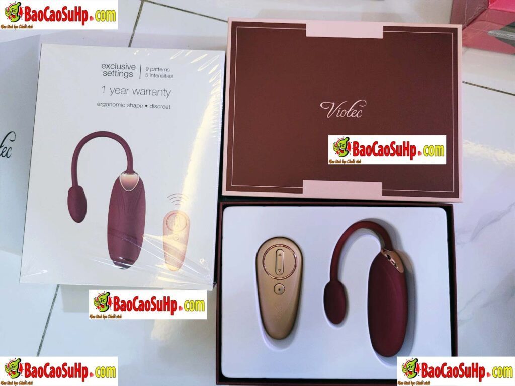 Trứng rung VIOTEC violet điều khiển từ xa quà tặng sang trọng