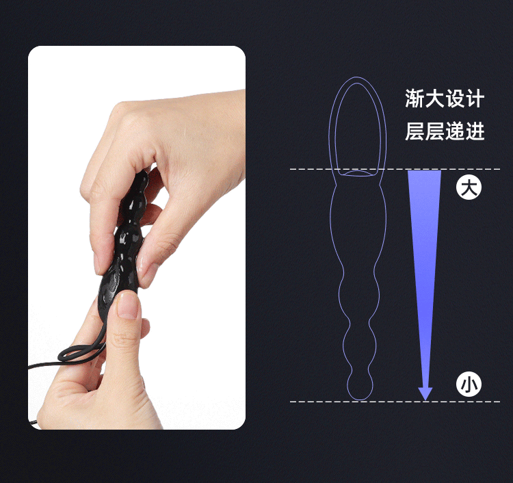 Kích thích hậu môn mềm mại ROSELEX Mini điều khiển đa nấc siêu kích thích