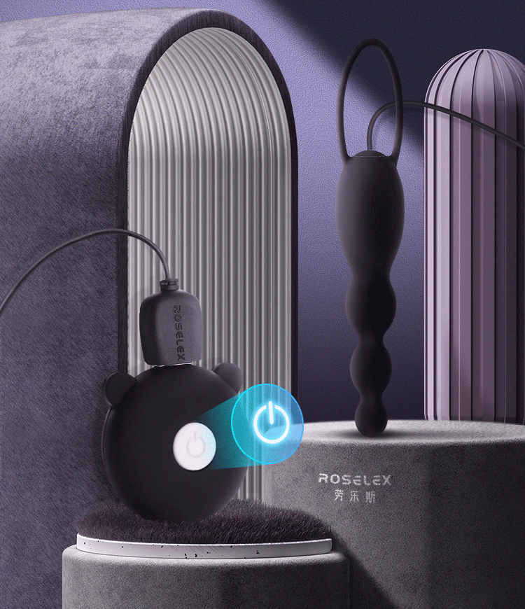 Kích thích hậu môn mềm mại ROSELEX Mini điều khiển đa nấc siêu kích thích
