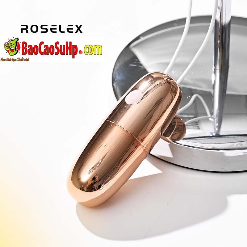 Trứng Rung ROSELEX Inox Hình Viên Đạn Kích Thích Tình Yêu
