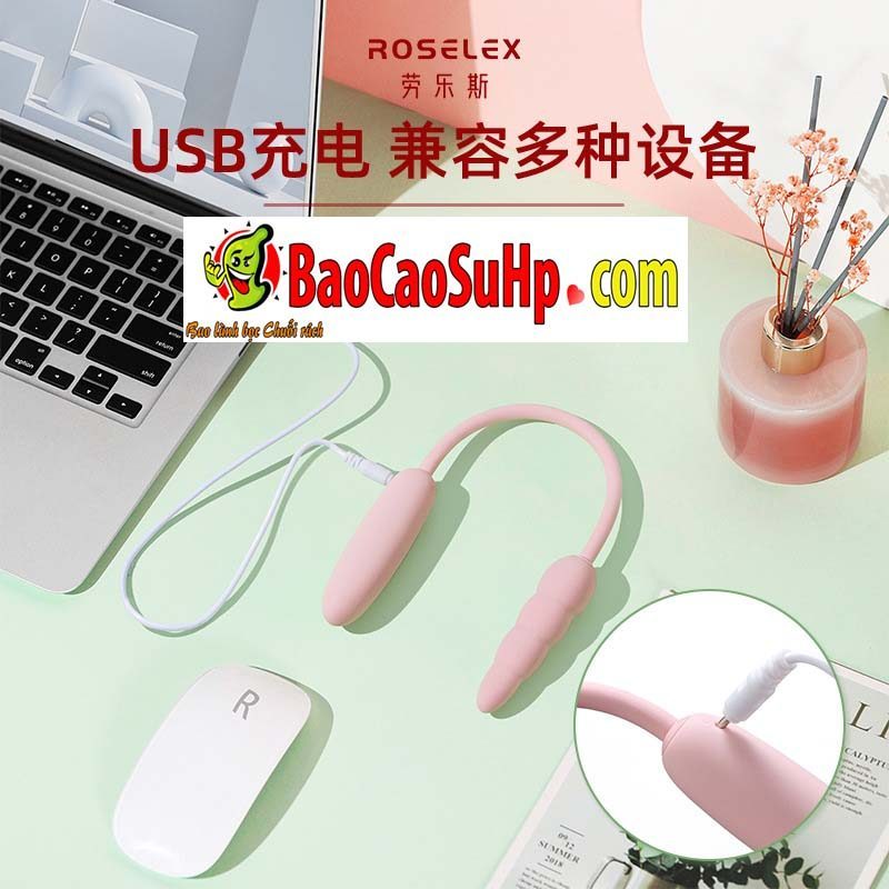 Trứng rung Roselex Lawless Roula 2 đầu đa năng kích thích