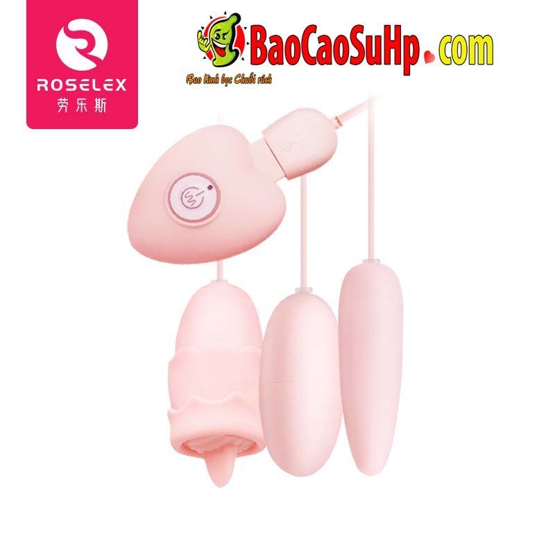 Trứng rung ROSELEX Honey 3 quả sạc USB lưỡi liếm đa năng giá tốt