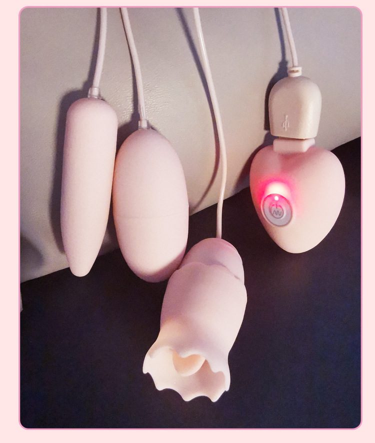 Trứng rung ROSELEX Honey 3 quả sạc USB lưỡi liếm đa năng giá tốt