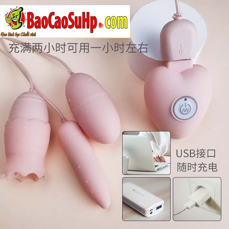 Trứng rung ROSELEX Honey 3 quả sạc USB lưỡi liếm đa năng giá tốt