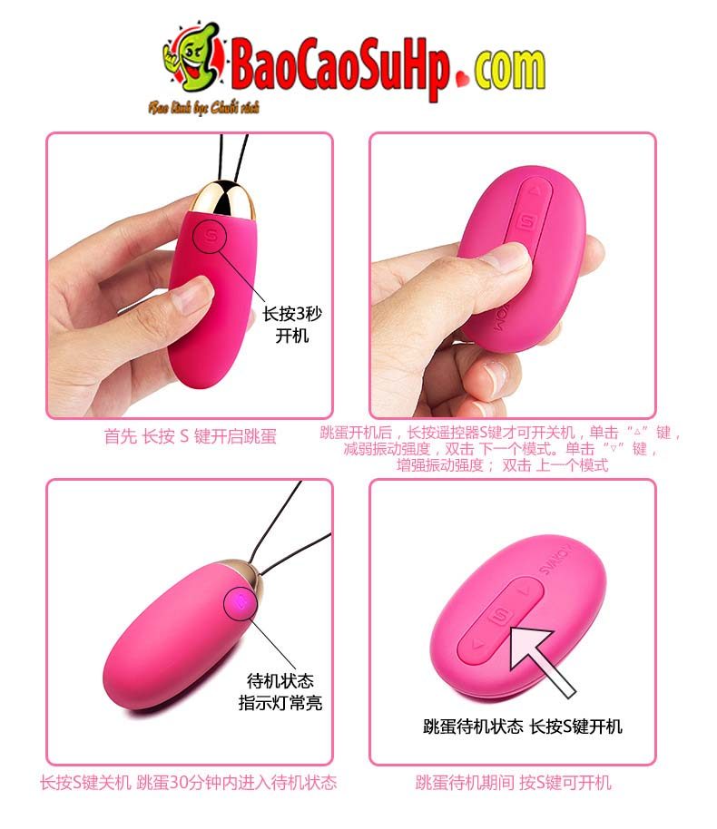 trung rung dieu khien tu xa Elva 22 - Trứng rung Svakom Elva cao cấp điều khiển từ xa