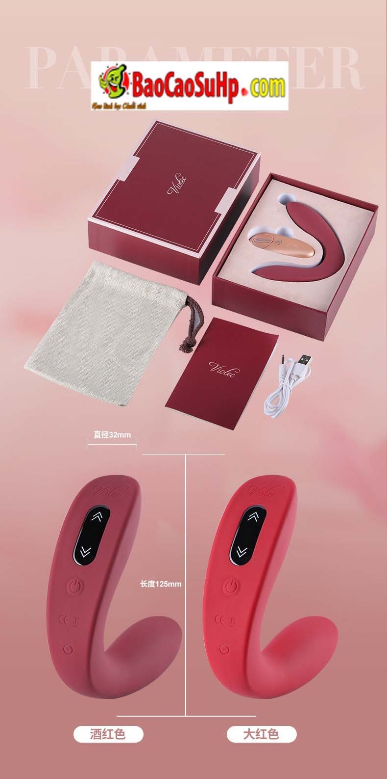 Trứng rung quần lót VIOTEC Violet Hercules cao cấp sang trọng