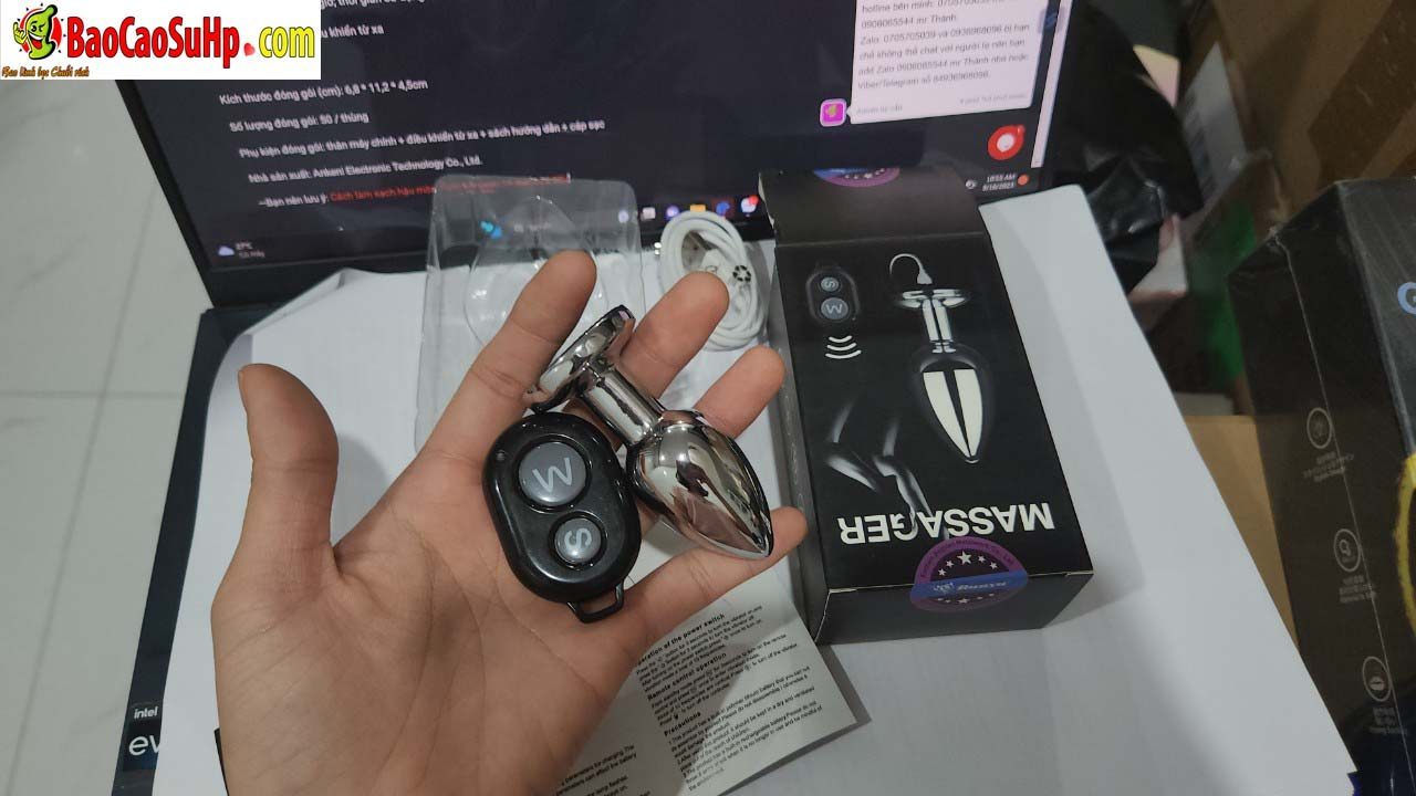 Sextoys phích cắm hậu môn rung mạnh Vibrating Anal Plug Shina siêu kích thích