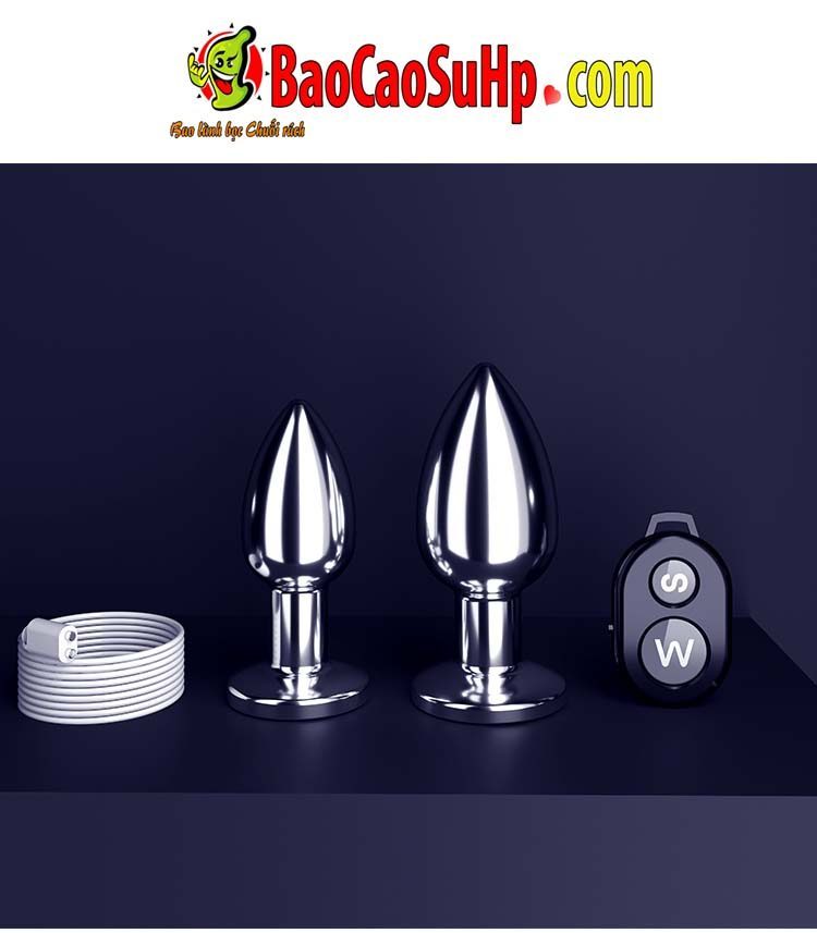 Phích cắm hậu môn rung cực mạnh Sextoys Vibrating Anal Plug Shina