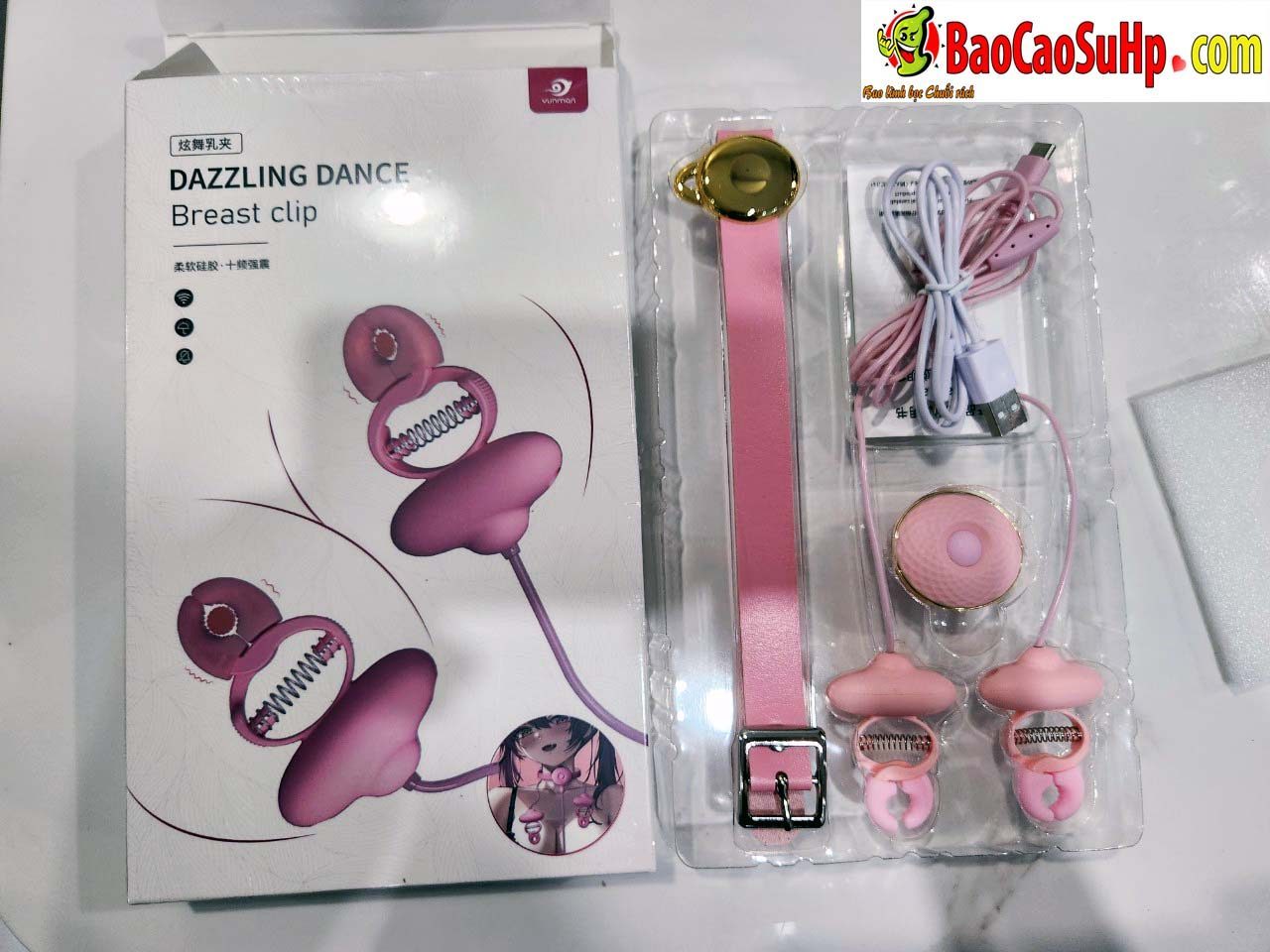 Bộ kẹp núm vú mizzzee mềm mại Dancing breast clip hấp dẫn