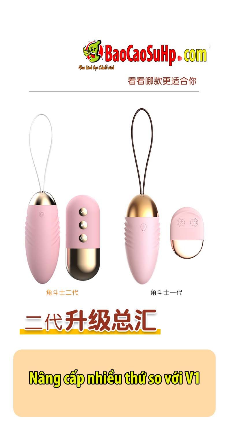 Trứng rung Lilo Fighter V2 mini phát nhiệt điều khiển từ xa siêu phê