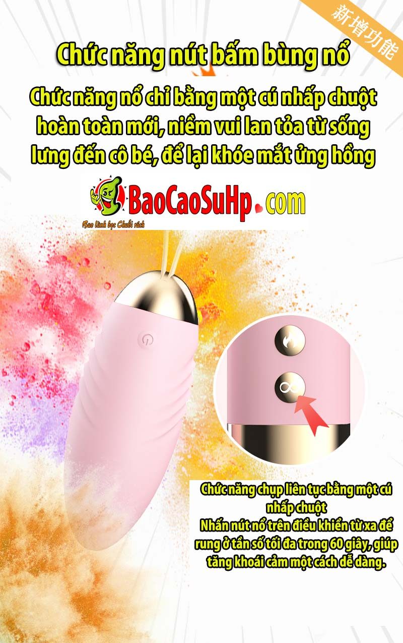 Trứng rung Lilo Fighter V2 mini phát nhiệt điều khiển từ xa siêu phê Trứng rung Lilo Fighter V2 mini phát nhiệt điều khiển từ xa siêu phê