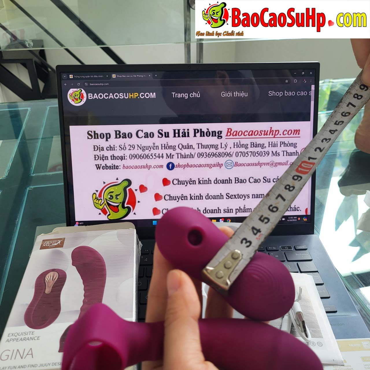 Trứng rung quần lót điều khiển từ xa Gina màu đỏ lãng mạn và mạnh mẽ