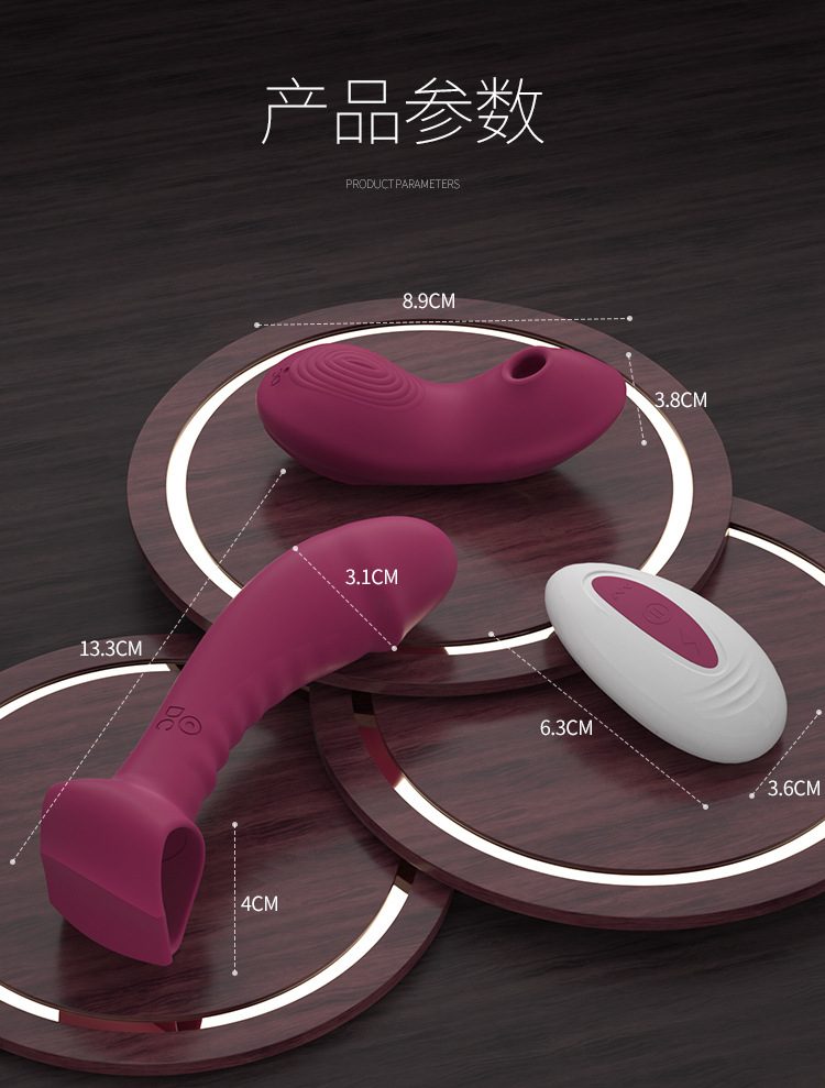 Trứng rung quần lót điều khiển từ xa Gina màu đỏ lãng mạn và mạnh mẽ