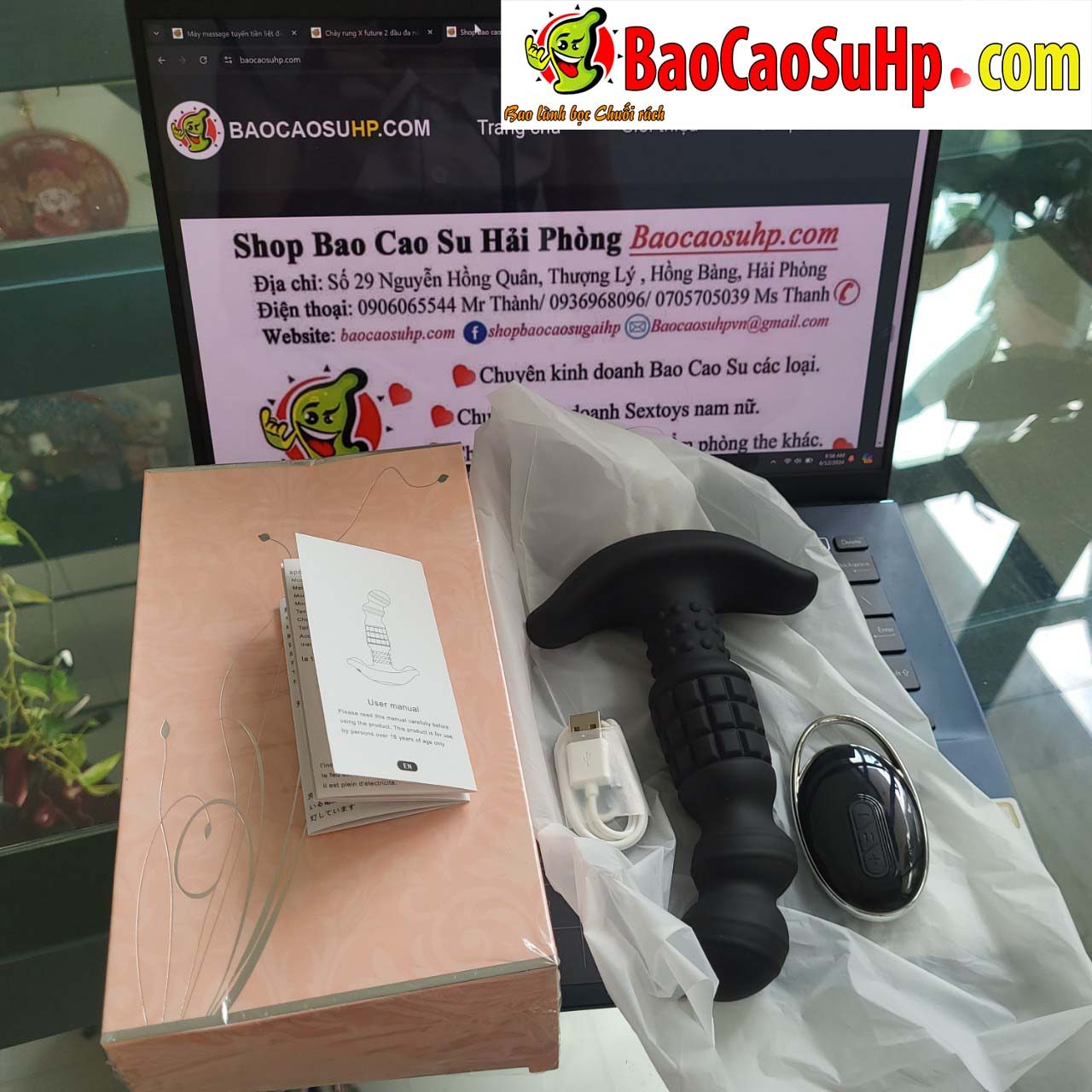 Máy massage tiền liệt tuyến nam Abake điều khiển không dây kích thích