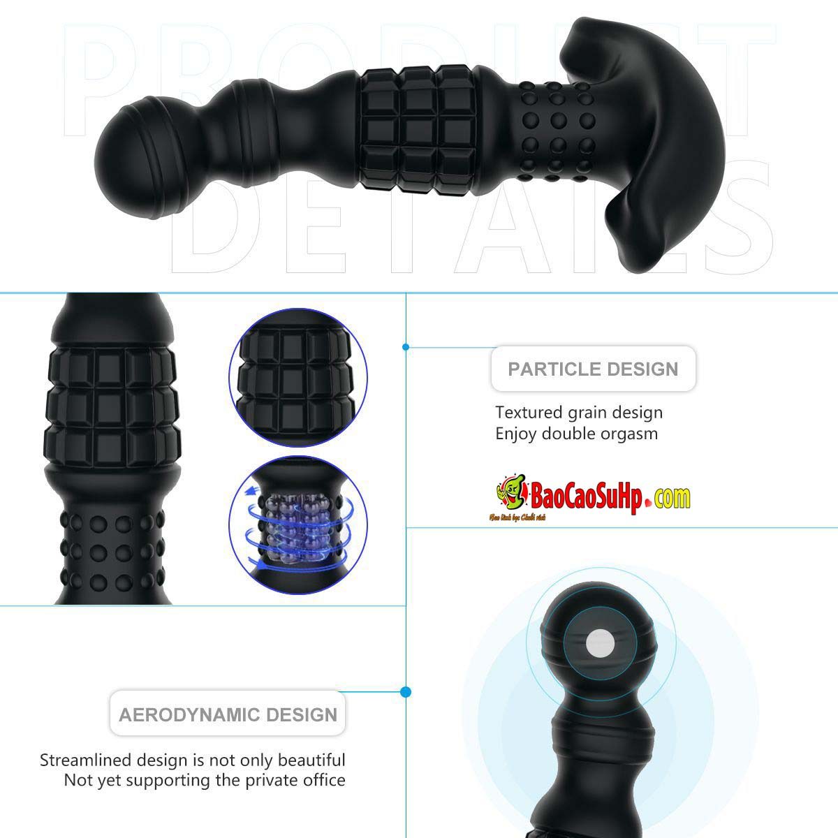 Máy massage tiền liệt tuyến nam Abake điều khiển không dây kích thích