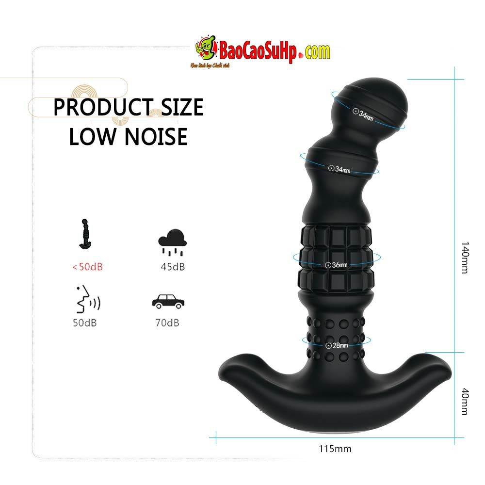 Máy massage tiền liệt tuyến nam Abake điều khiển không dây kích thích