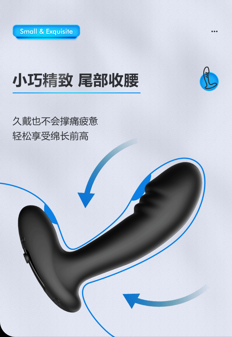 Trứng rung kích thích tuyến tiền liệt phích cắm mông đa năng điều khiển