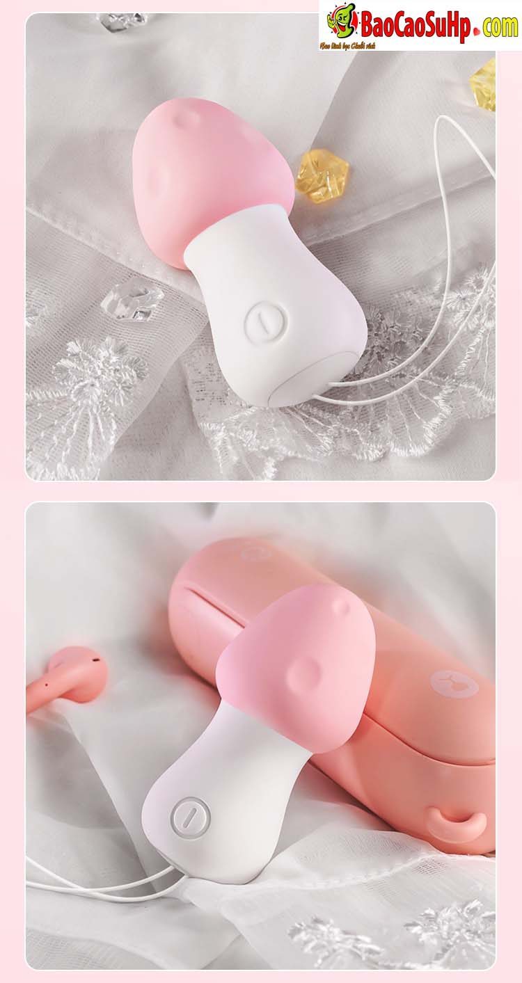 Trứng rung nấm lùn Jiuuy 07 chế độ điều khiển xa mạnh mẽ kích thích