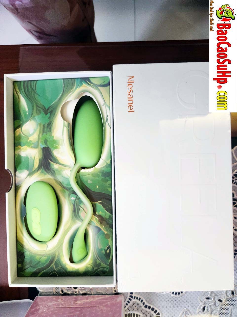 Trứng rung Mizzzee Green Bean điều khiển không dây kích thích