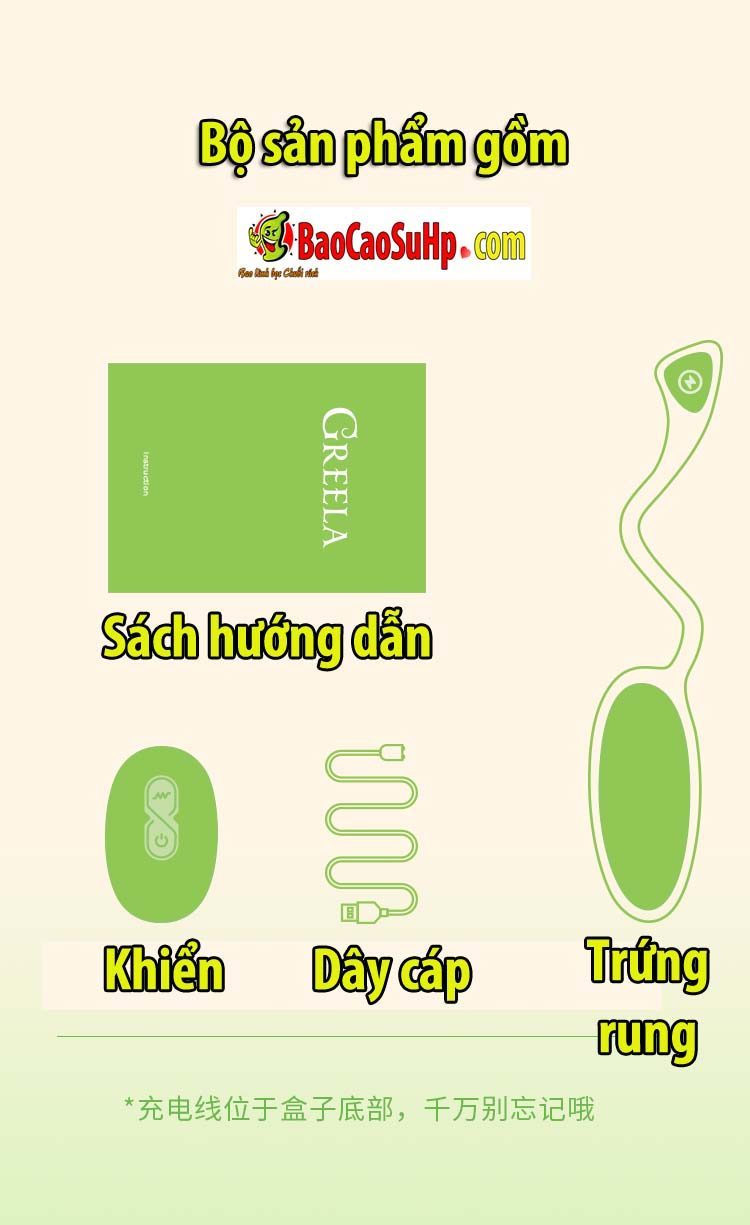 Trứng rung Mizzzee Green Bean điều khiển không dây kích thích