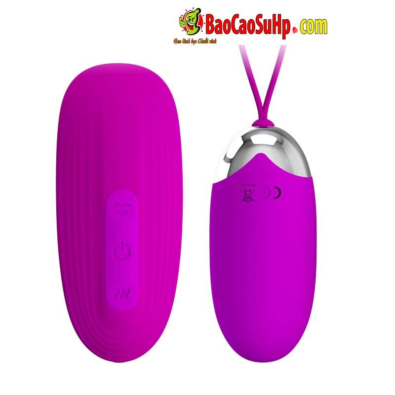 Bộ 2 trứng rung hút silicon sạc từ xa Baile Prettylove Orthusy