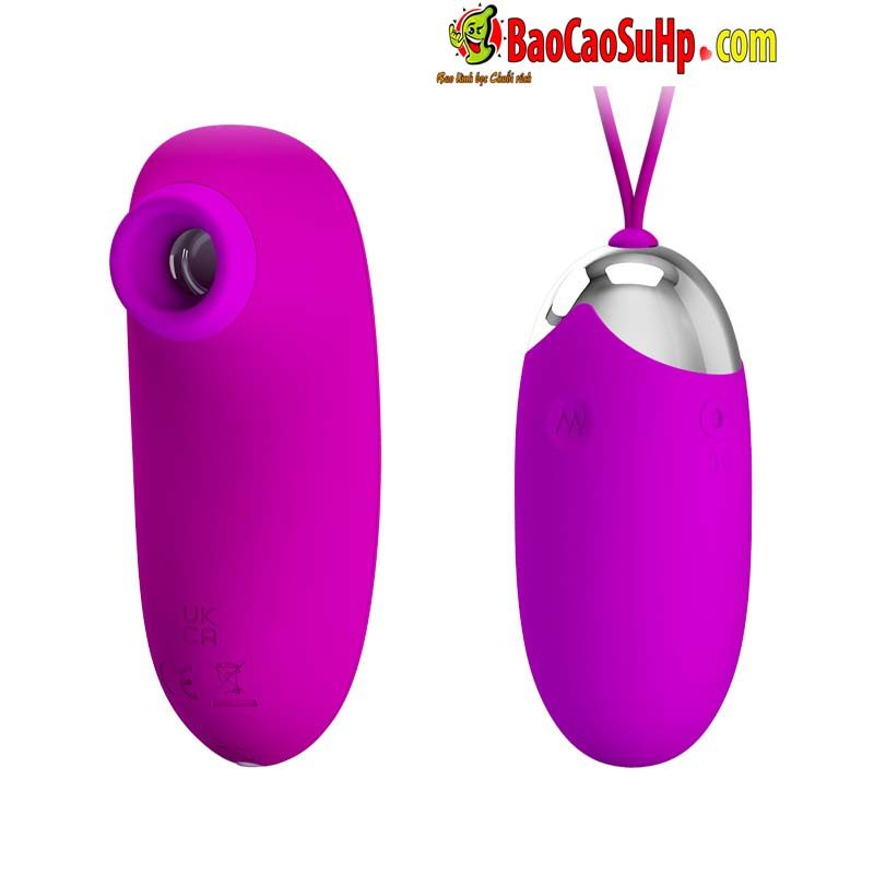 trung rung Baile Prettylove Patilla Silicon 4 - Bộ trứng rung hút Điều Khiển Từ Xa 2 quả Baile Prettylove Orthusy Silicon Sạc Cho Nữ 14901W