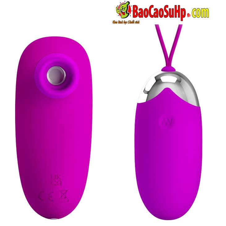trung rung Baile Prettylove Patilla Silicon 7 - Bộ trứng rung hút Điều Khiển Từ Xa 2 quả Baile Prettylove Orthusy Silicon Sạc Cho Nữ 14901W