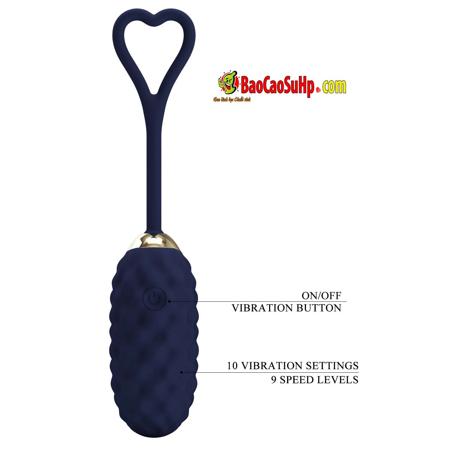trung rung Silicone Baile Prettylove Blue Vivlan 10 - Trứng rung điều khiển từ xa Silicone Baile Prettylove Blue Vivlan