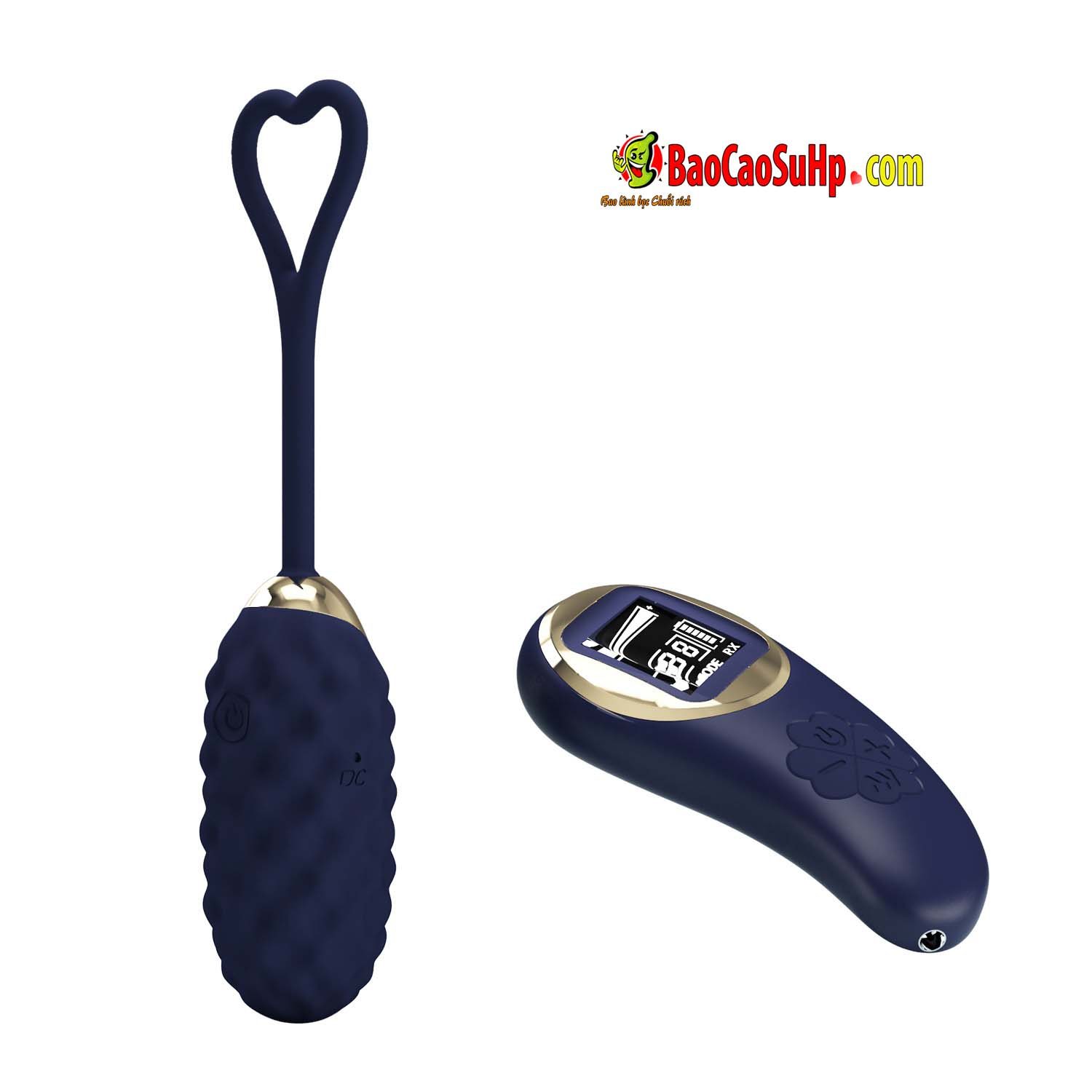 trung rung Silicone Baile Prettylove Blue Vivlan 3 - Trứng rung điều khiển từ xa Silicone Baile Prettylove Blue Vivlan