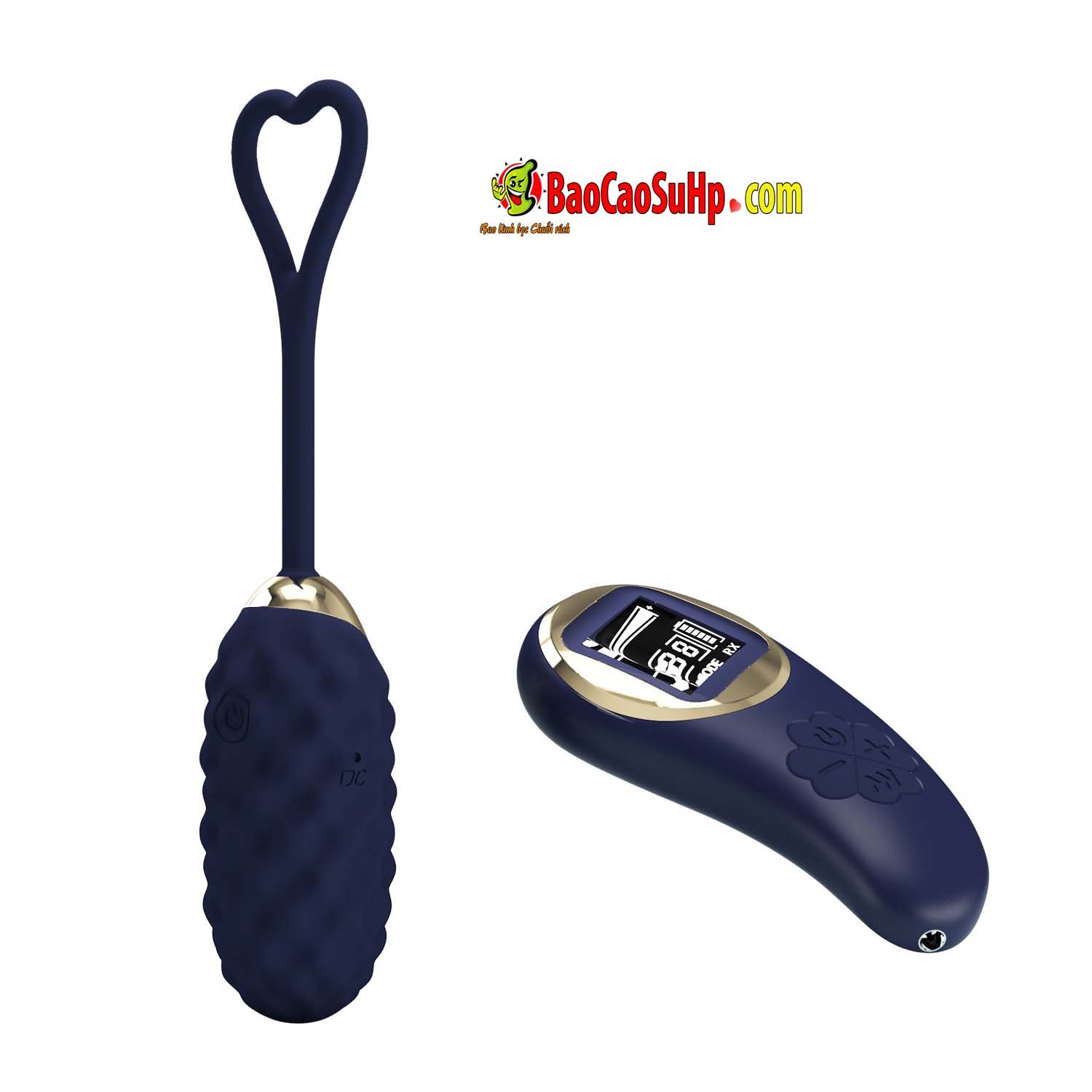 trung rung Silicone Baile Prettylove Blue Vivlan 6 - Trứng rung điều khiển từ xa Silicone Baile Prettylove Blue Vivlan