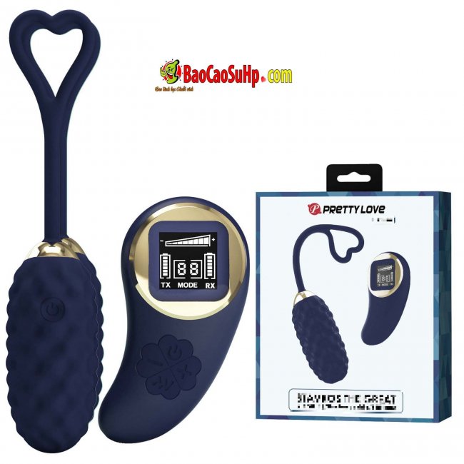 Trứng Rung Từ Xa Baile Prettylove Blue 10 Chế Độ Mềm Mại Kích Thích