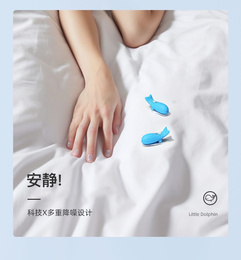 Kep ti dieu khien tu xa Jiuuy Mini Dolphin 16 - Kẹp ti điều khiển từ xa Jiuuy Mini Dolphin đa tần số massage ngực