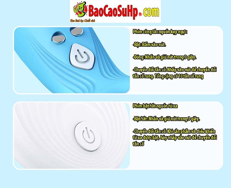 Kep ti dieu khien tu xa Jiuuy Mini Dolphin 20 - Kẹp ti điều khiển từ xa Jiuuy Mini Dolphin đa tần số massage ngực