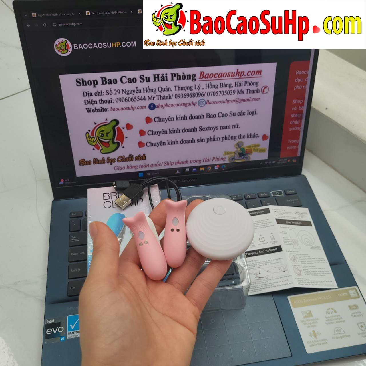 Kep ti dieu khien tu xa Jiuuy Mini Dolphin da tan so massage nguc 1 - Kẹp ti điều khiển từ xa Jiuuy Mini Dolphin đa tần số massage ngực