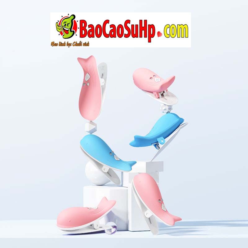 Kẹp Ti Điều Khiển Từ Xa Jiuuy Mini Dolphin Đa Tần Số Massage