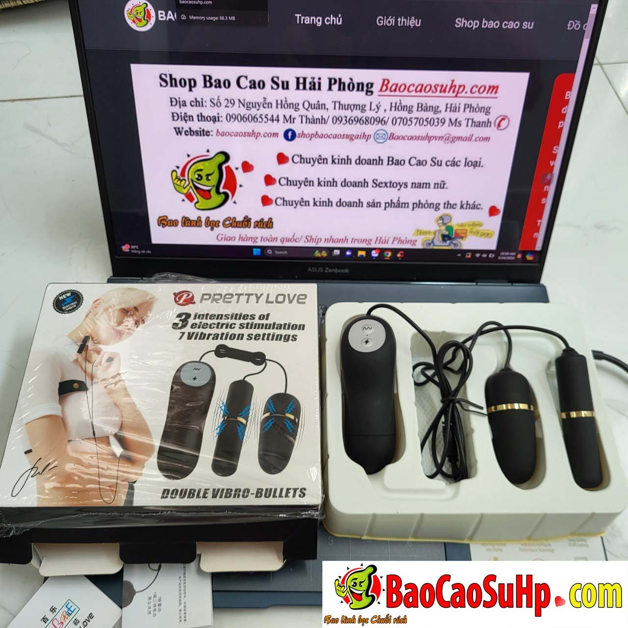 Bo 2 trung rung dien Electric Prettylove Simulation 7 che do rung 5 - Bộ 2 trứng rung điện Electric Prettylove Simulation 7 chế độ rung.