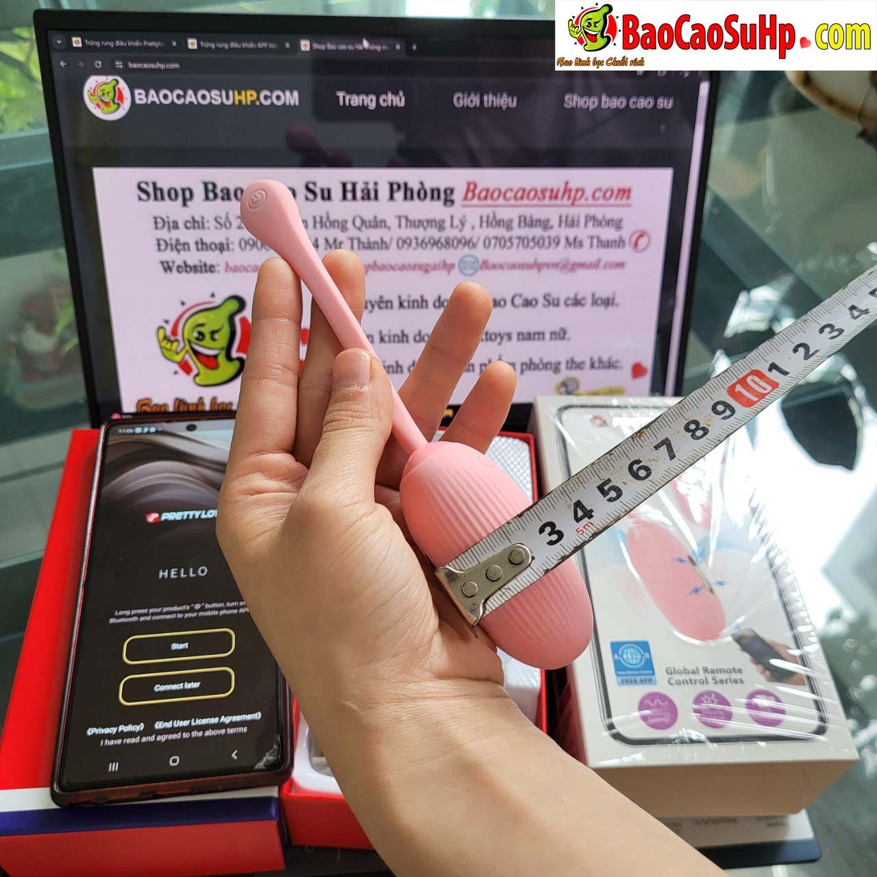 Trứng rung điều khiển App Prettylove Doreen sạc điện kích thích