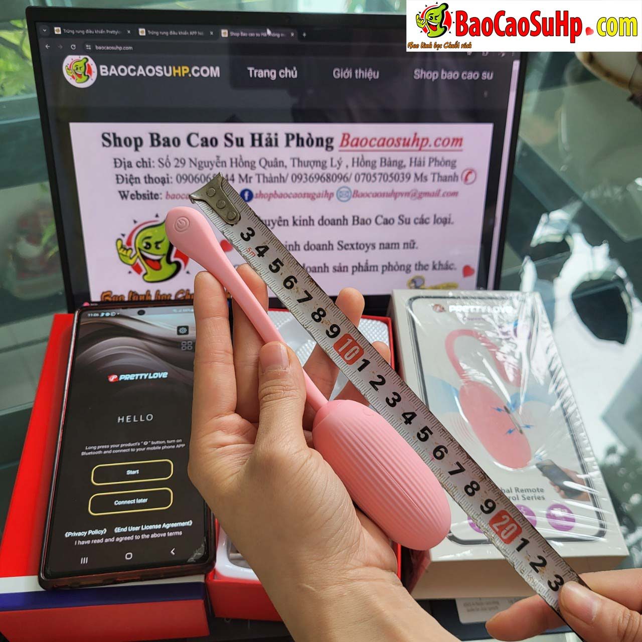 Trứng rung điều khiển App Prettylove Doreen sạc điện kích thích