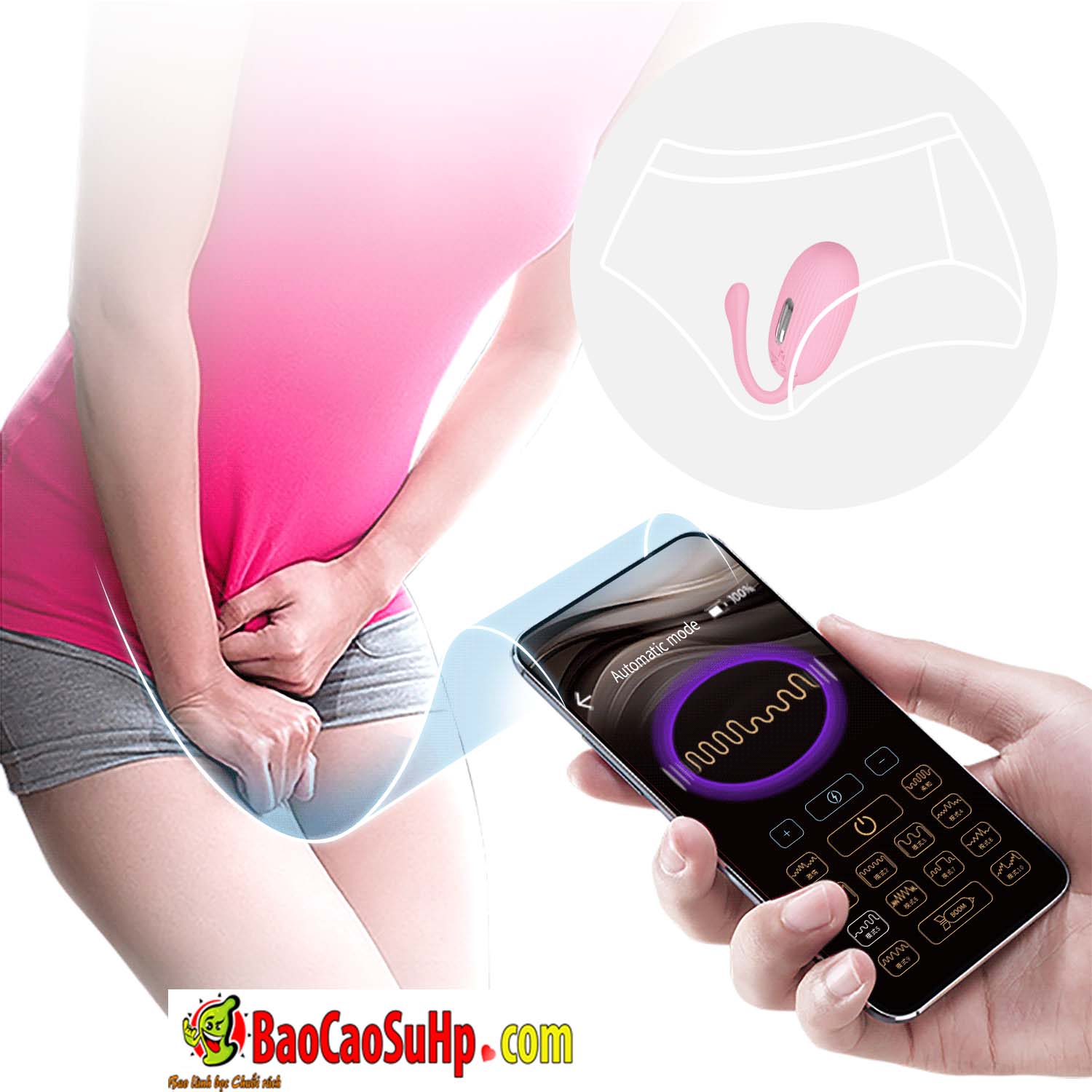 Trứng rung điều khiển App Prettylove Doreen sạc điện kích thích