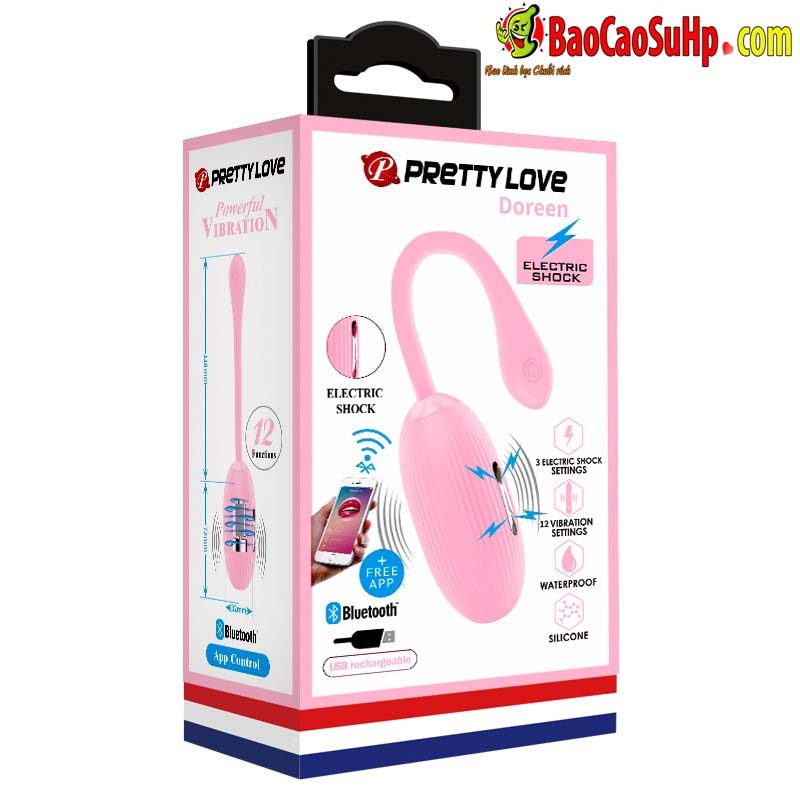 Trứng Rung APP Prettylove Doreen Phóng Điện Shock Sạc Lại Tiện Dụng
