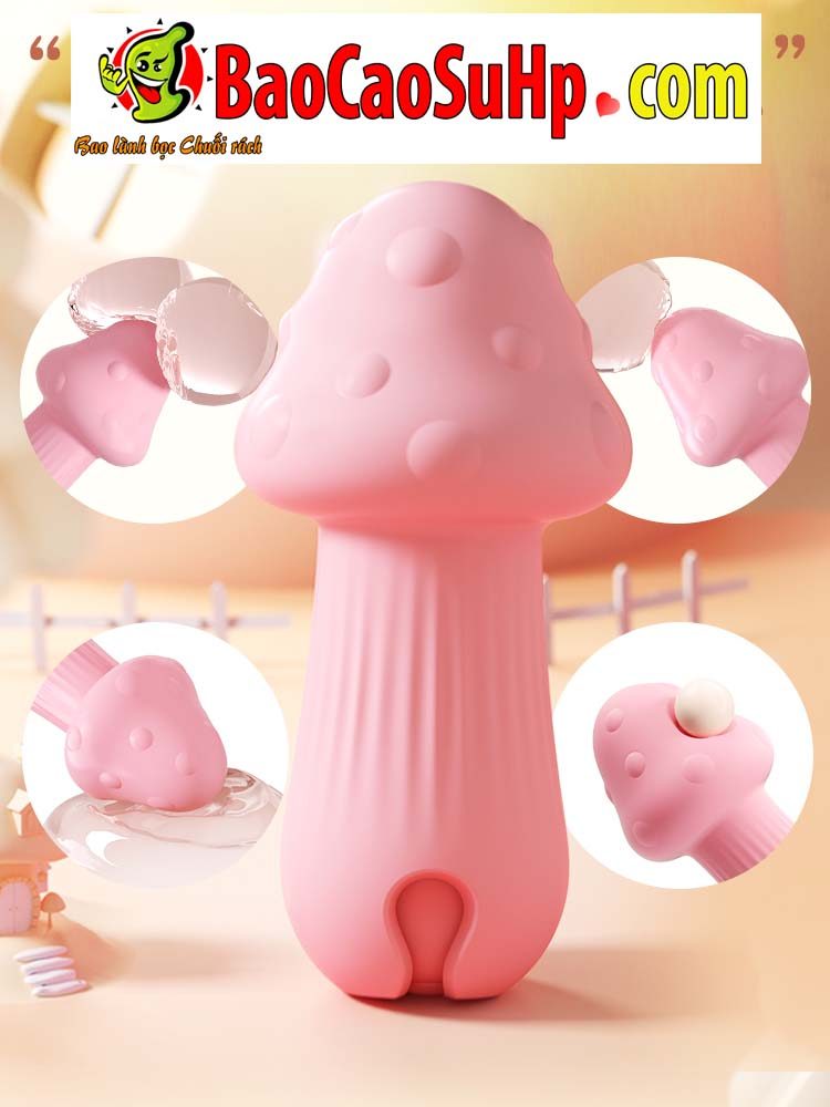 Trứng rung nấm Cute Pink Baby BOOM nhỏ gọn rung mạnh đa chức năng