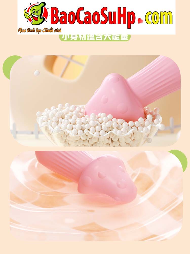 Trứng rung nấm Cute Pink Baby BOOM nhỏ gọn rung mạnh đa chức năng
