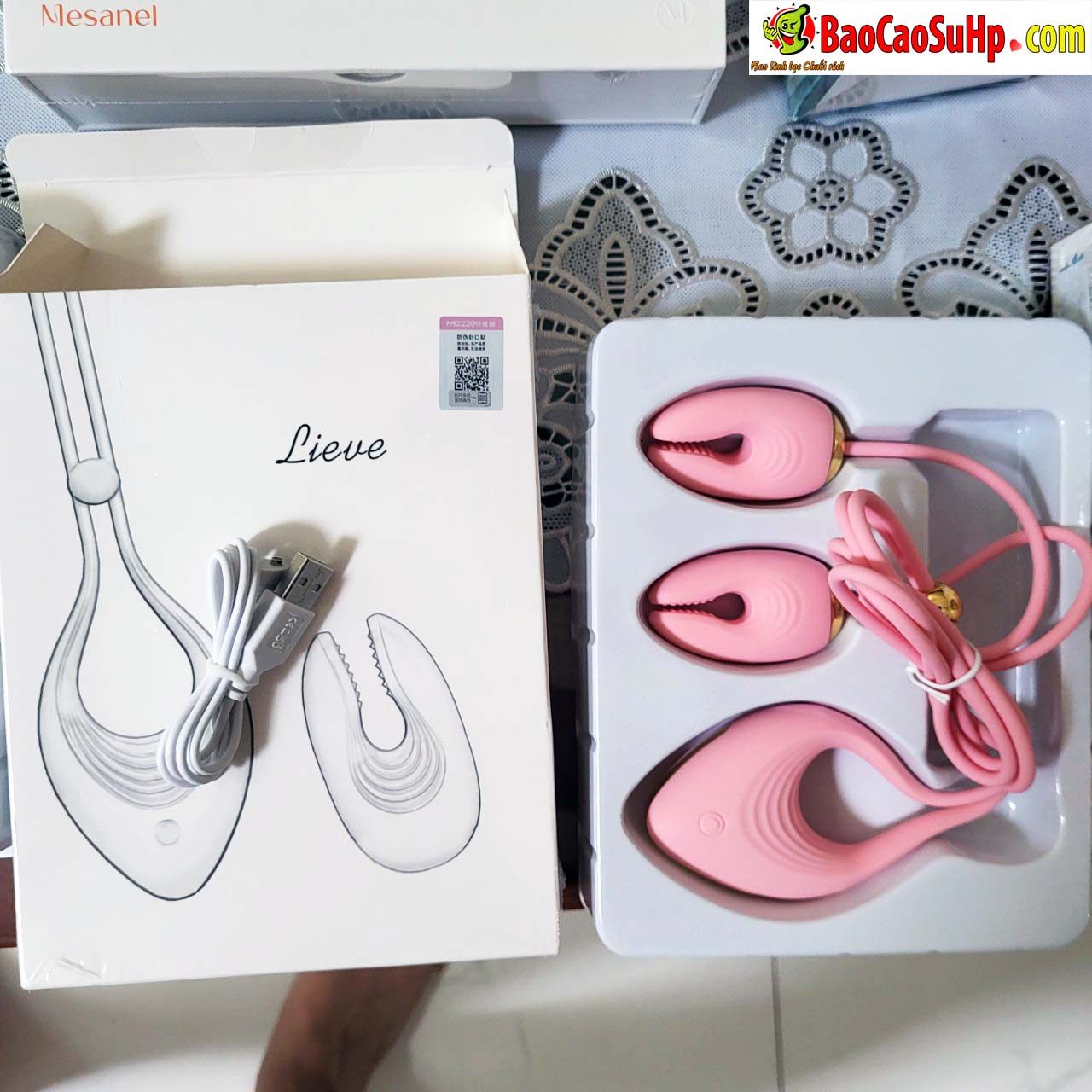 Vòng đeo dương vật Mizzzee Liv trứng rung kẹp ti siêu mạnh