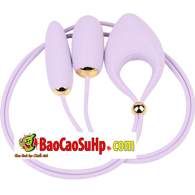 Vòng đeo dương vật kẹp ti trứng rung Mizzzee Liv kích thích cực đỉnh